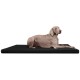 CARLOS Ortho-Medic - Orthopädische Hundematte schwarz 80 cm, 6 cm, 60 cm