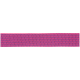 Eine lebendige pinke und lila Haustierleine, die vor einem weißen Hintergrund präsentiert wird und ihre gewebte Textur zeigt.