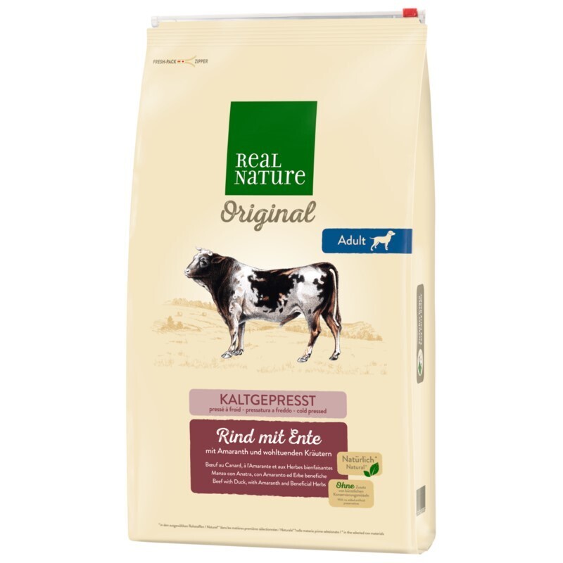 REAL NATURE Original Adult Rund met Eend 12 kg