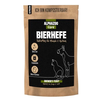 ALPHAZOO Bierhefe Tabletten für Hunde und Katzen 180 g