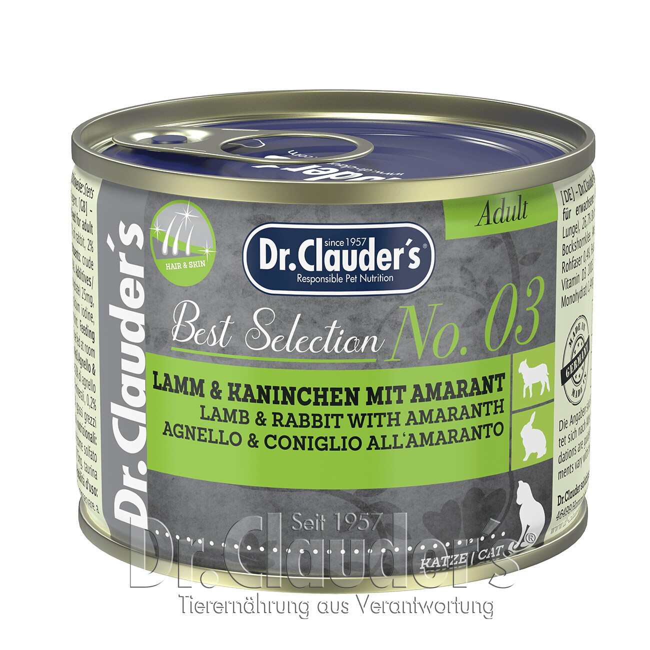 Dr. Clauder's Best Selection No3 Lamm & Kaninchen mit Amaranth 12x200 g