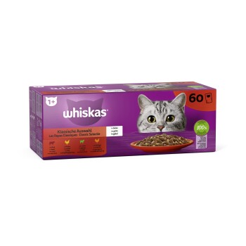 nourriture humide pour chat adulte 1+, assortiment mixte, sélection classique en gelée 60x85 g