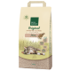 Beutel Real Nature Original klumpende Katzenstreu (Weizen), 5,4 kg, Illustration einer liegenden getigerten Katze und Weizen-Grafik