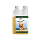Flasche Gelenk Flüssigkeit für Hunde, mit einem laufenden Golden Retriever auf dem Etikett, mit dem Text 'Bewegung & Aktivität' und 'Rezeptur der Natur'.