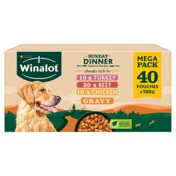 Sunday Dinner Mixed in Gravy (Beef, Chicken, Turkey) 40 x 100 g