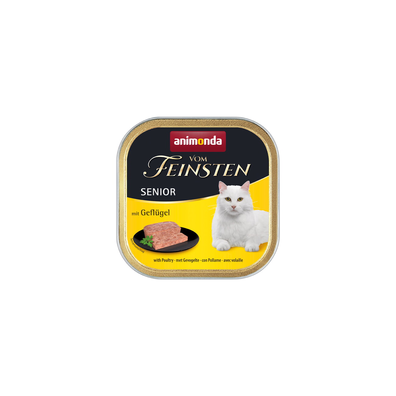animonda Vom Feinsten Nassfutter Katze, Senior, Geflügel 32x100 g