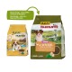 Two bags of dog food side by side: MultiFit Farmer Junior (1kg) and MultiFit Farmlove Junior (2.5kg) with a puppy image.
