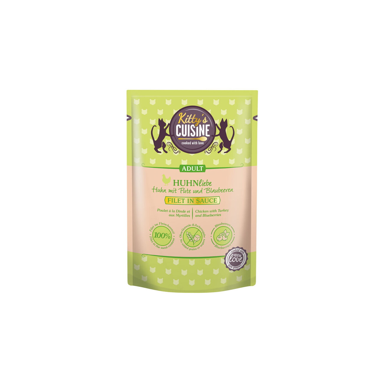 Kitty's Cuisine Nassfutter Katze Huhnliebe 12x70 g
