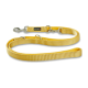 Gelbe verstellbare Hundeleine mit Metallclips und Ringen, Marke „Wolters“, auf weißem Hintergrund.
