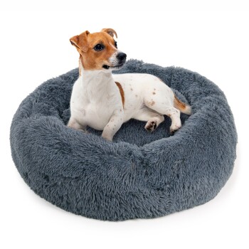 Hundebett Ceddie dunkelgrau L