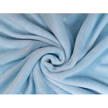 Weiche, hellblaue Haustierdecke, die in einem Spiraldesign angeordnet ist und ihre plüschige Textur und gemütliche Erscheinung zeigt.