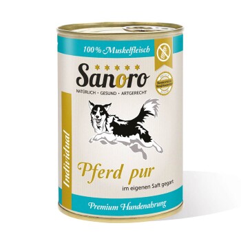 Sanoro Pures Muskelfleisch vom Pferd 12x400g