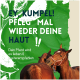 Zwei Pferde interagieren mit fettem Text: "EY, KUMPEL! PFLEG' MAL WIEDER DEINE HAUT !!" und kleinerem Text darunter über Pferdepflege.