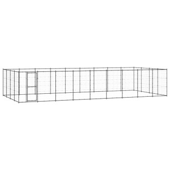 Outdoor Hundezwinger aus verzinktem Stahl 9,9 m, 4,4 m, 1,8 m