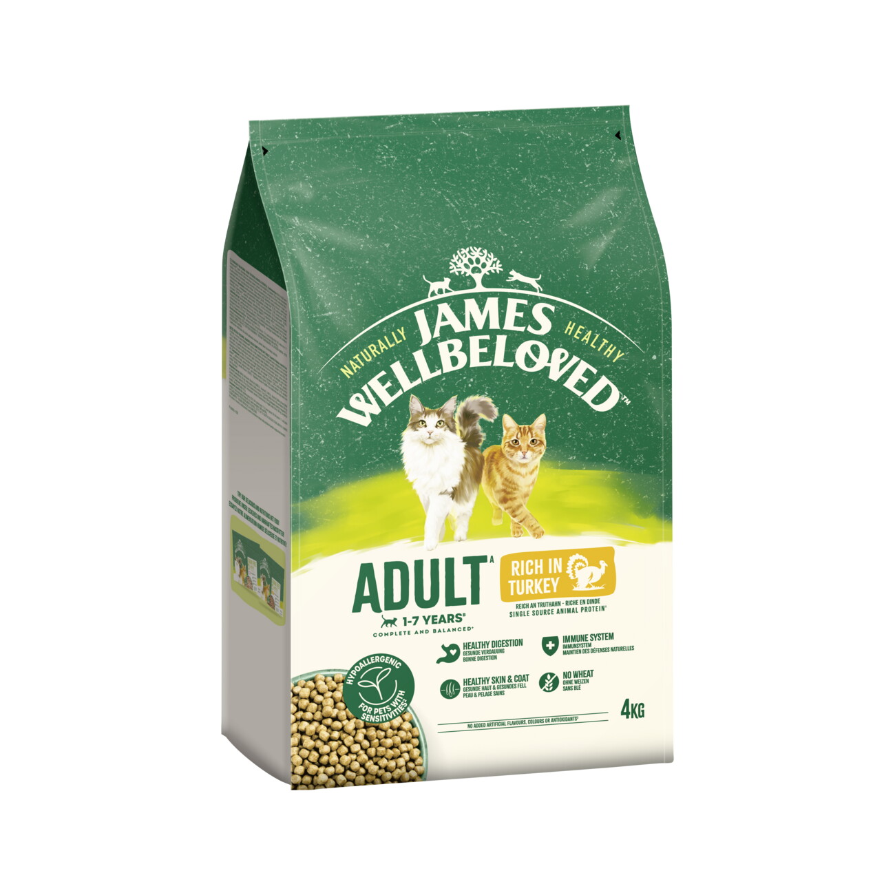 James Wellbeloved Trockenfutter Katze Adult, Truthahn 4 kg