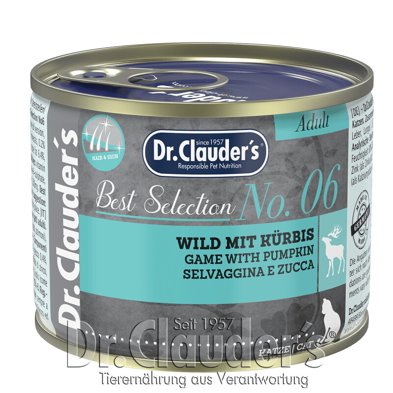Dr. Clauder's Best Selection No6 Wild mit Kürbis 12x200 g