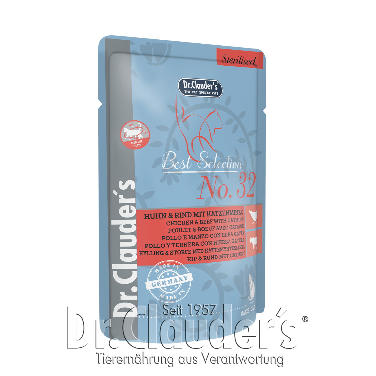 Dr. Clauder's Best Selection Sterilised No 32 Huhn & Rind mit Katzenminze