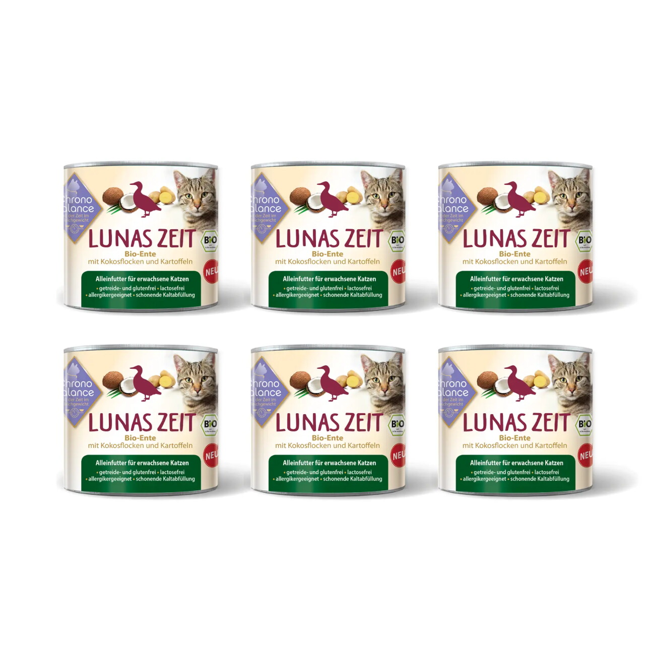 ChronoBalance Alleinfutter Ente mit Kokosflocken und Kartoffeln 1,2 kg