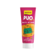 GimCat Duo Paste Multivitamin-Katzentube, rosa/orange, Cartoon-grüne Katze; sichtbarer Text 'DUO PASTE' und 'Käse & Katzenminze'.