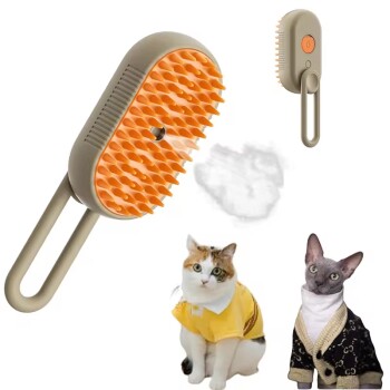 3-in-1 Bürste mit Dampf für Katzen & Hunde