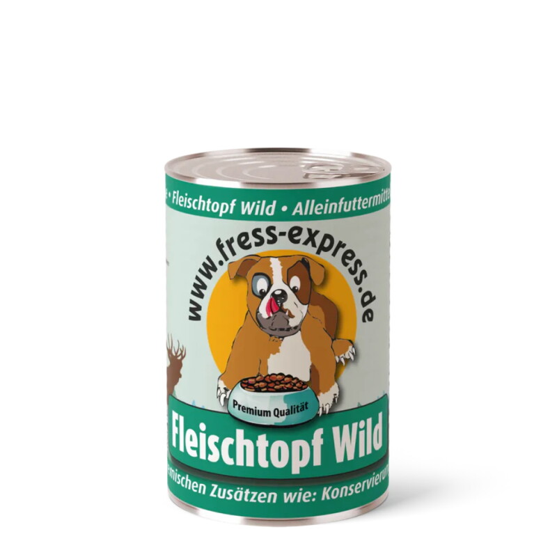 fress-express Fleischtopf Wild Nassfutter Hund 400 g