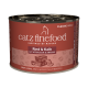 Catz Finefood Classic Adult Katzenfutterdose, Rind & Kalb mit Aprikosen & Ananas, hergestellt in Deutschland seit 2010.