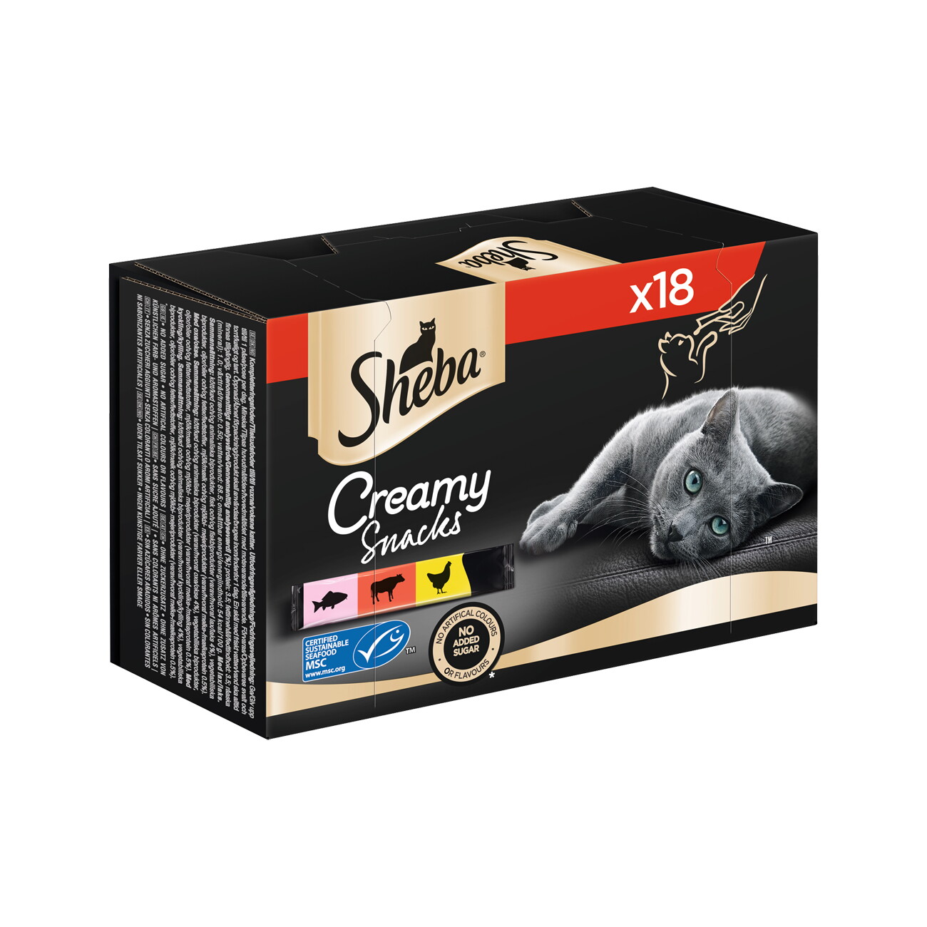 Sheba Creamy Snacks Multipack 18x12g