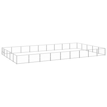Hundezwinger Stahl silber 9 m, 5 m, 70 cm