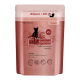 300g Catz finefood Verpackung, "N° 3 CLASSIC," pinkes Design, Katzensilhouette. Etiketten: "Hergestellt in Deutschland," "Getreidefrei," 95% Fleischanteil.