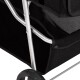 Hundewagen 80x46x98cm (L x B x H) schwarz