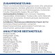 Verpackung für Haustierfutter mit Zutatenliste auf Deutsch, die Huhn, Getreide und ActivBiome+ Präbiotikum-Mischung hervorhebt, sowie die Nährwertanalyse.