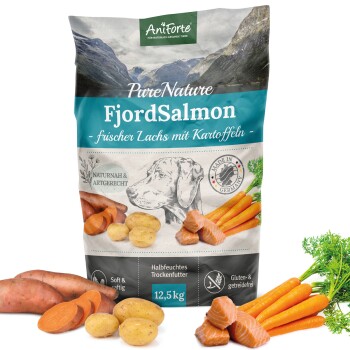 Aniforte Trockenfutter FjordSalmon – frischer Lachs mit Kartoffeln 12,5 kg