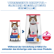 Hill's Science Plan Mature Adult 7+ Katzenfutterbeutel (alt und neu) mit deutschem Text 'Verbesserte Rezeptur' und ActivBiome+-Logo