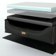® ALBERTO ORTHO Orthopädisches Hundebett mit Velours Vintage schwarz/ graphit 1,2 m, 25 cm, 85 cm