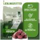 Sack LIEBLINGSFUTTER HYPOCONCEPT ADULT Hundefutter mit rohen Hirschwürfeln; sichtbarer Text: HIRSCH, SINGLE PROTEIN, 12,5 kg
