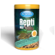AQUARIS Repti Mix Behälter für Land- und Wasserturtles, mit Bildern von Schildkröten und Insekten, mit den Etiketten "ANTI" und "PLUS 3".