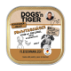 DOGS'n TIGER Hundefutteretikett: Sonntagsjäger Fleischmahlzeit – 61% Wild & Geflügel, ohne Weizen