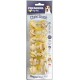 Chew Snack Wrapped Bones Mini for dogs, featuring chicken flavor. Packaging highlights lasting chewability and hard texture.