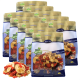 Acht Beutel Lyra Pet Nature Power natürliches Haustierfutter mit getrocknetem Obst und Gemüse, je 1 kg.