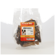 Klarer Plastikbeutel mit Miracle Dog Snacks Dörrfleisch getrockneten Rindfleisch-Hundeleckerlis, 200g, mit Hundebild auf dem Etikett.