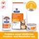 Hill's Prescription Diet Urinary Care c/d multicare Katzenfutter (Tüte, Beutel, Dose) mit Katzenbild und sichtbarem Schriftzug 'Urinary Care' sowie deutschem Werbetext.