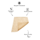 Beige Haustierdecke mit gerippter Textur, in der Schweiz entworfen, maschinenwaschbar, in verschiedenen Größen erhältlich, bequem und gemütlich.
