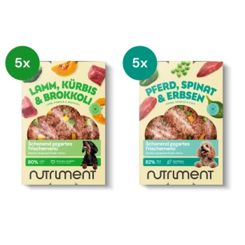 Frischemenü Lamm & Pferd Sensitiv Probierpaket 10x400g