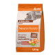 Nourriture pour chats adultes stérilisés et castrés Nature's Variety avec poisson désossé, saumon norvégien, sans céréales, sac de 1,25 kg.