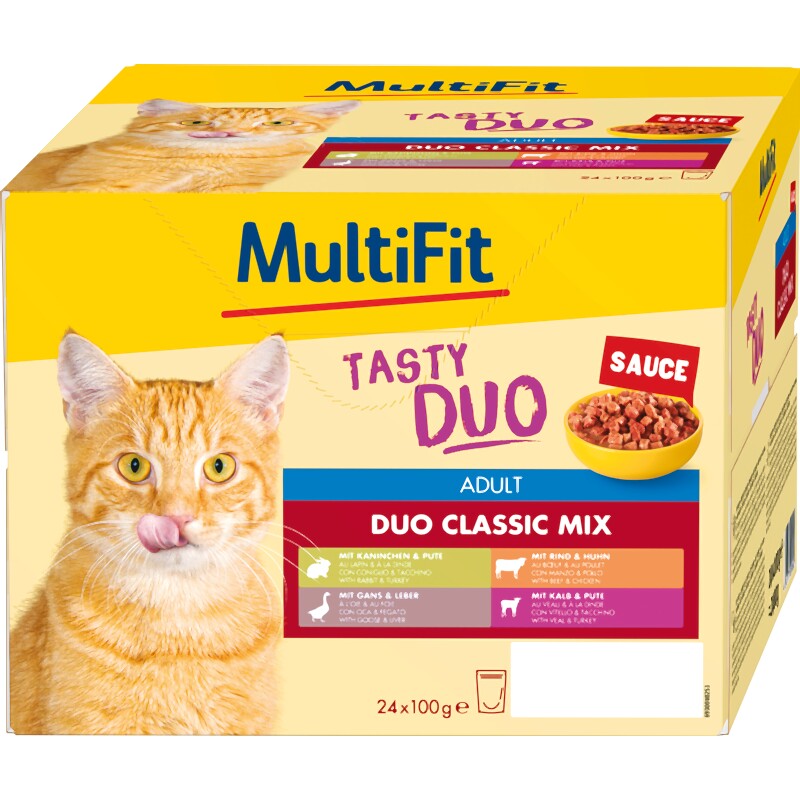 MultiFit Adult Sauce Duo Classic Mix multipack 24x100 g
