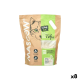 Tofu-Katzenstreu-Verpackung mit einer Katzenillustration, beschriftet mit "MASCO W" mit einem Gewicht von 1,5 kg und einer Kapazität von 3,6 L, die natürliche Zutaten hervorhebt.