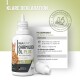 Etikett für REAVET Ohrmilben Öl Plus, mit einer roten Katze. Pflegeprodukt für Hunde und Katzen mit Kamille. 25ml, hergestellt in Deutschland.
