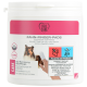 Container of Take Care Tooth Finger Pads for pets, showing a dog and a finger with a white pad, labeled for cleaning and care.