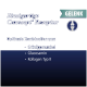 Blaues Etikett mit deutschem Text “Einzigartige Canosept® Rezeptur” und “GELENK”, Gelenk-Symbol, listet Grünlippmuschel, Glucosamin, Kollagen Typ II auf.