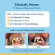 "Clinically Proven To Reduce Plaque and Tartar" ad showing 32% plaque, 35% tartar, 67% gingival bleeding reductions and dog before/after teeth photos